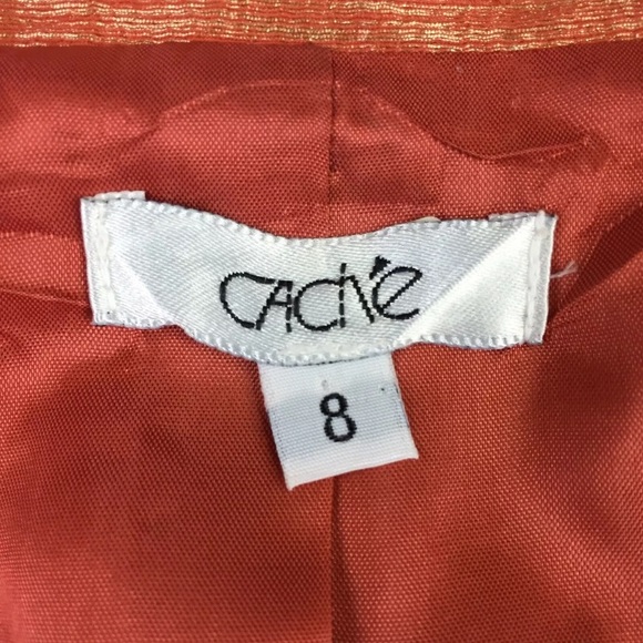 Cache Linen Metallic Linen Blazer Jacket - Picture 9 of 10